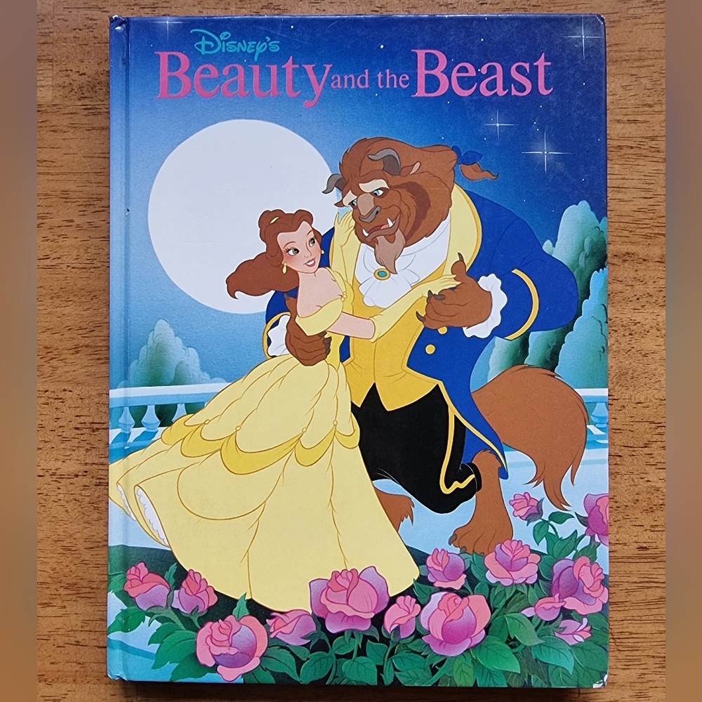 Vintage 1991 Disney Beauty and the Beast Hardcover Book